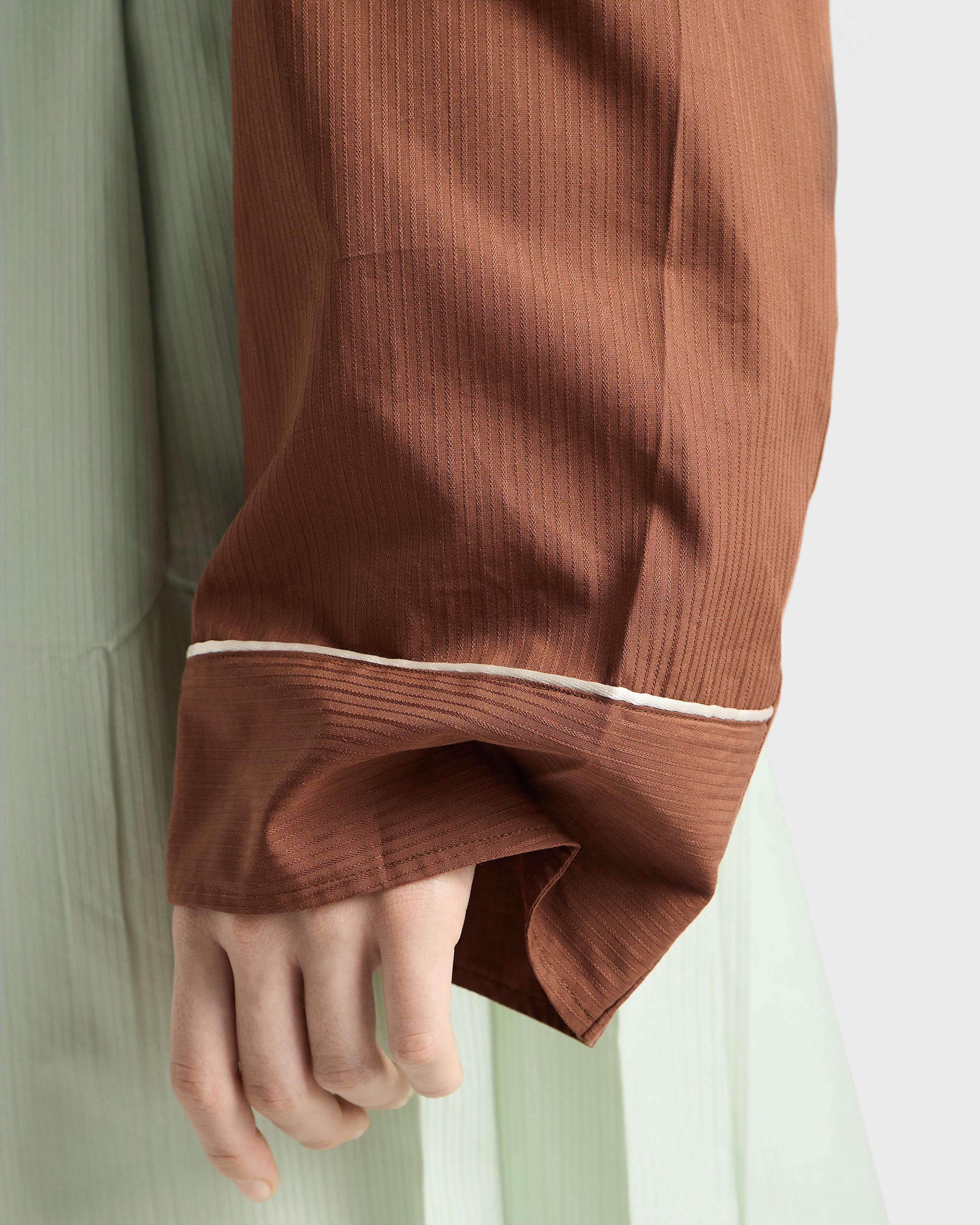 Prada Hemd Aus Baumwolle In Brown