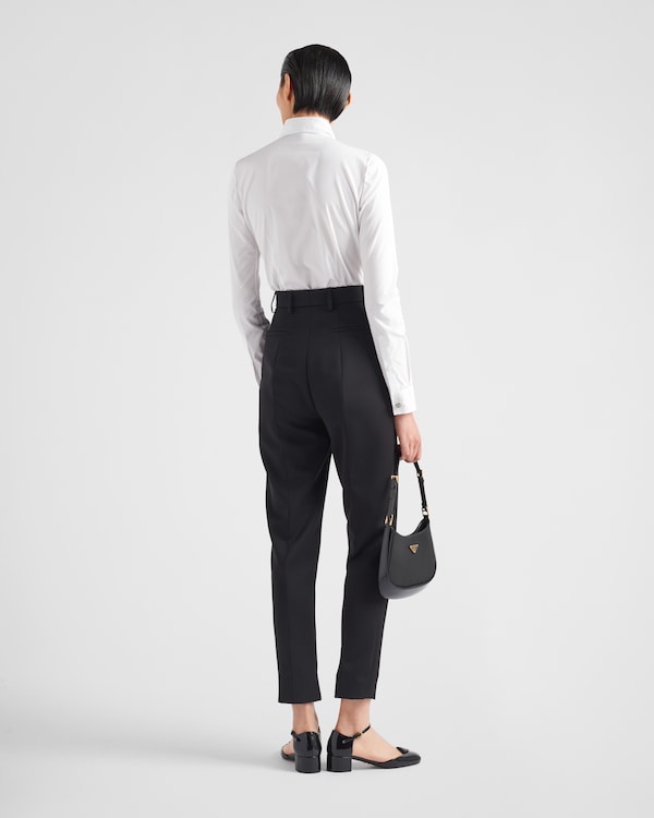 Poplin shirt with jewel buttons Poplin shirt with jewel buttons