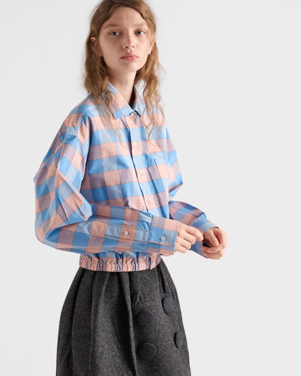 Checked poplin shirt Checked poplin shirt