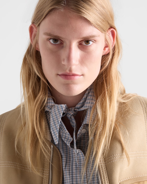 Madras fabric shirt - Sand/Light Blue Madras fabric shirt - Sand/Light Blue