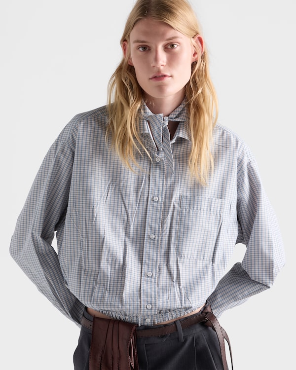 Madras fabric shirt - Sand/Light Blue Madras fabric shirt - Sand/Light Blue