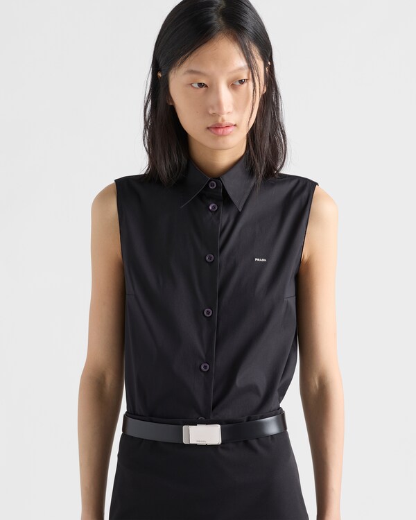 Stretch poplin shirt - Negro Stretch poplin shirt - Negro