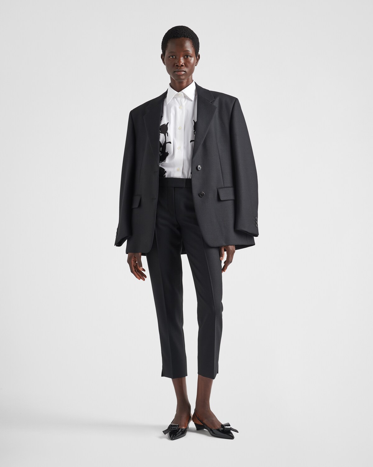 White Embroidered Poplin Shirt PRADA white-embroidered-poplin-shirt-prada