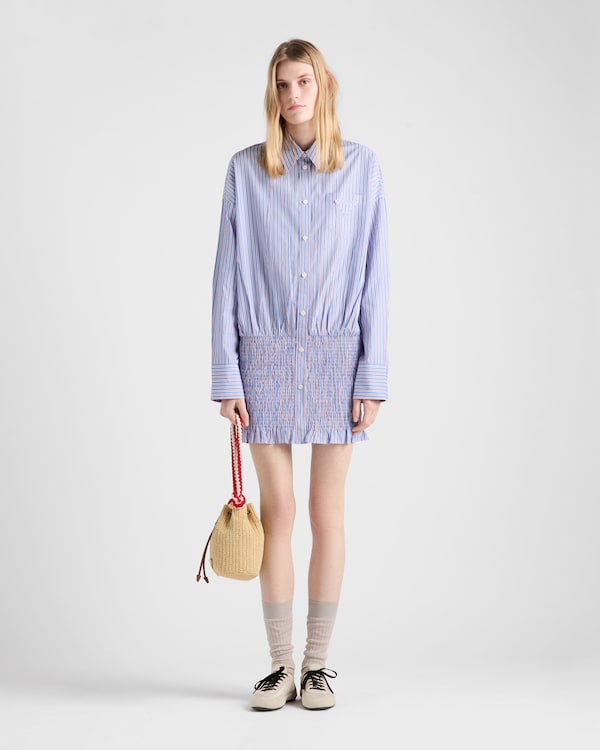 Striped poplin shirt - Sapphire Blue Striped poplin shirt - Sapphire Blue