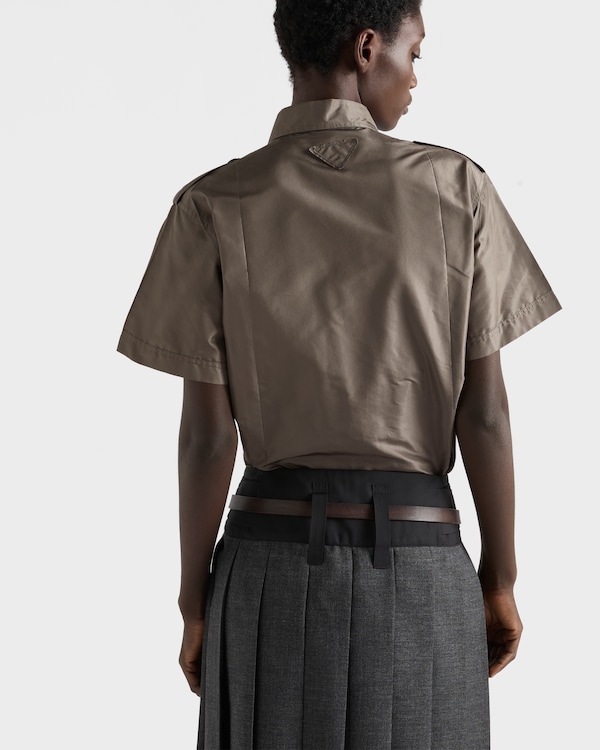 Short-sleeved taffeta shirt Short-sleeved taffeta shirt