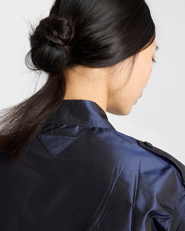 Cropped taffeta shirt Cropped taffeta shirt