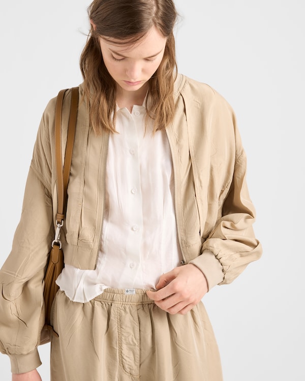 Garment-dyed washed silk shirt - Ivory Garment-dyed washed silk shirt - Ivory