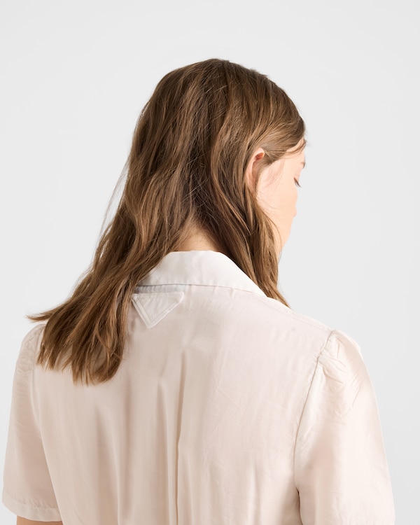 Garment-dyed washed silk shirt - Ivory Garment-dyed washed silk shirt - Ivory