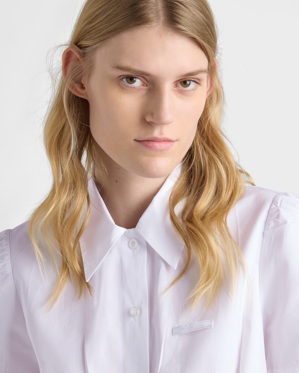 Chemise à manches courtes en popeline - Blanc Chemise à manches courtes en popeline - Blanc