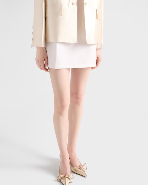 Giacca monopetto in seta e lana - Bianco Giacca monopetto in seta e lana - Bianco