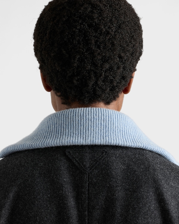 Re-Wool single-breasted jacket - Anthracite Gray Re-Wool single-breasted jacket - Anthracite Gray
