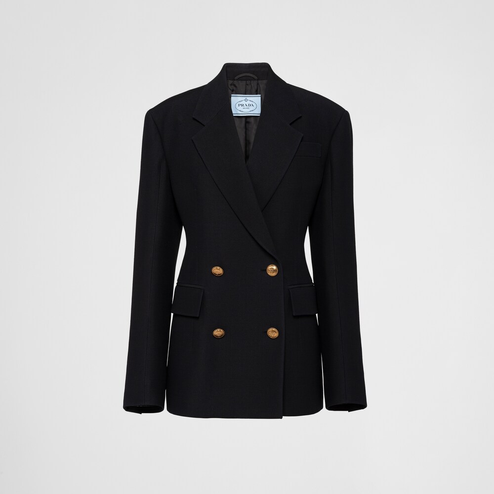 Prada Double-breasted tricotine jacket 1