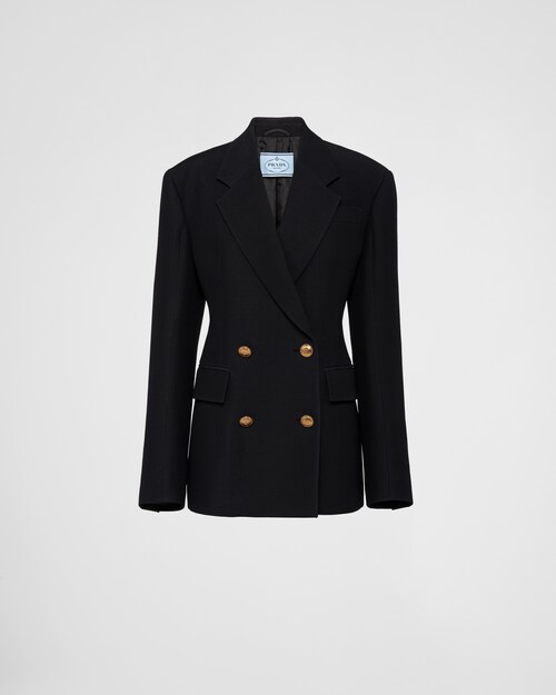 Prada Double-breasted tricotine jacket 1