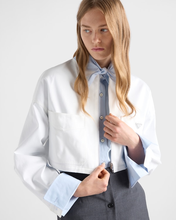 Chino blouson jacket - White Chino blouson jacket - White