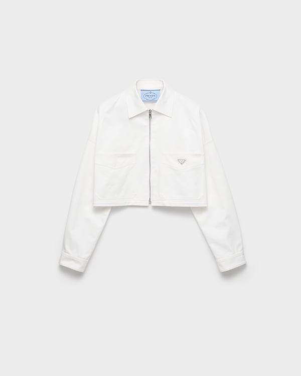 Chino blouson jacket - White Chino blouson jacket - White