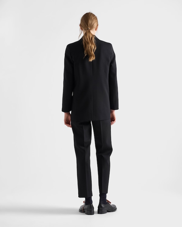 Veste droite en gabardine - Noir Veste droite en gabardine - Noir