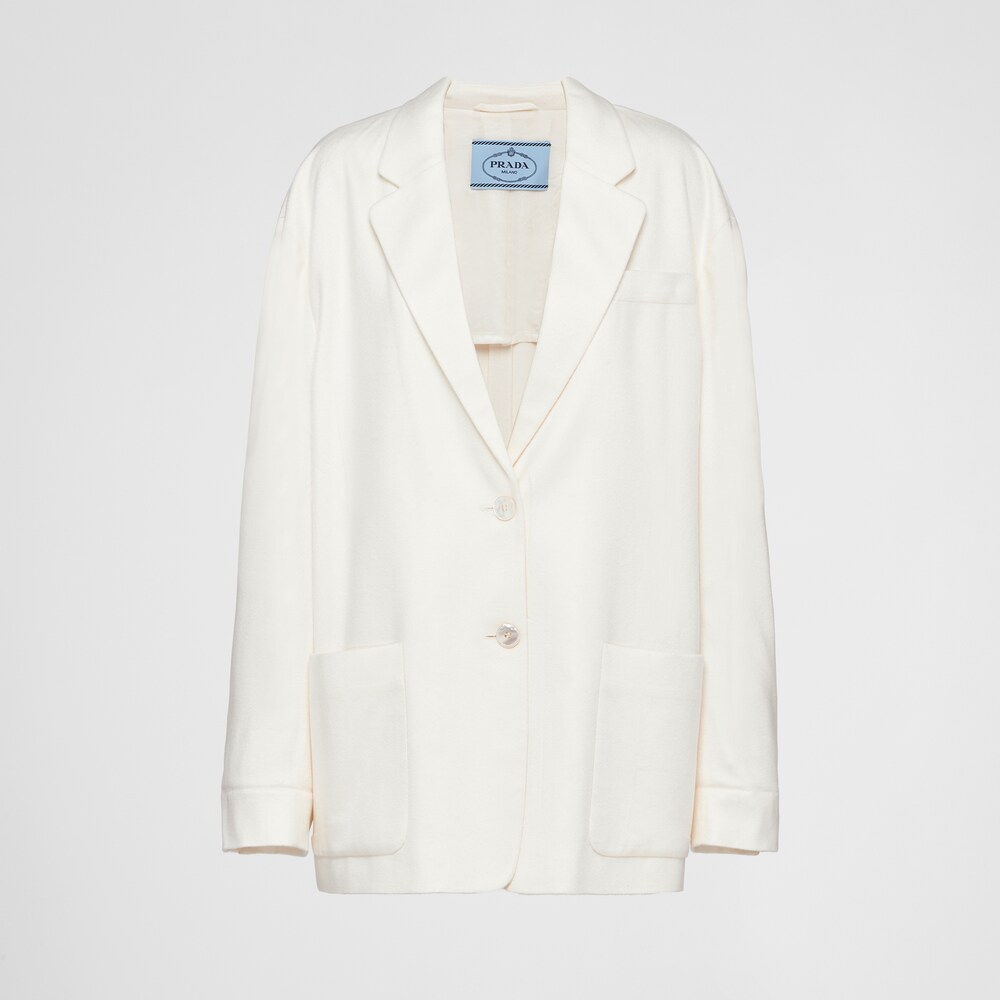 Prada Single-breasted cashmere jacket 1