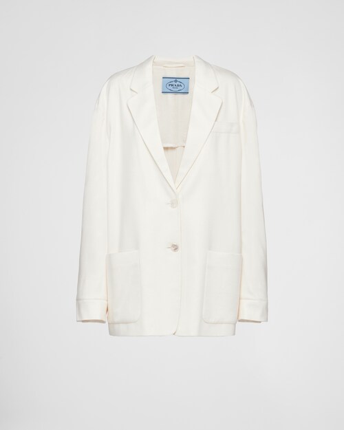 Prada Single-breasted cashmere jacket 1