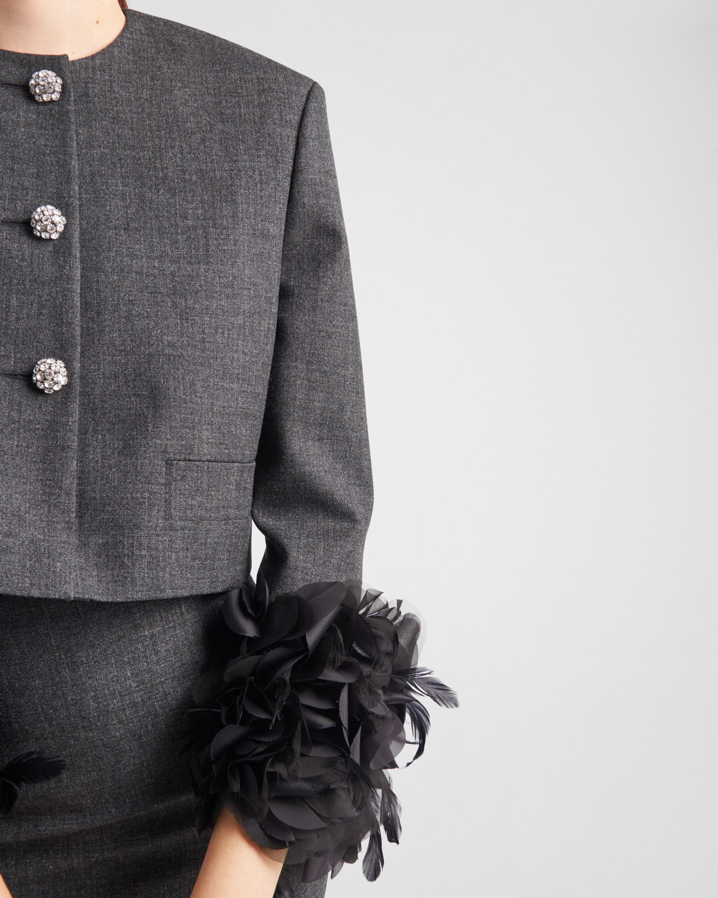 Prada feather best sale jacket