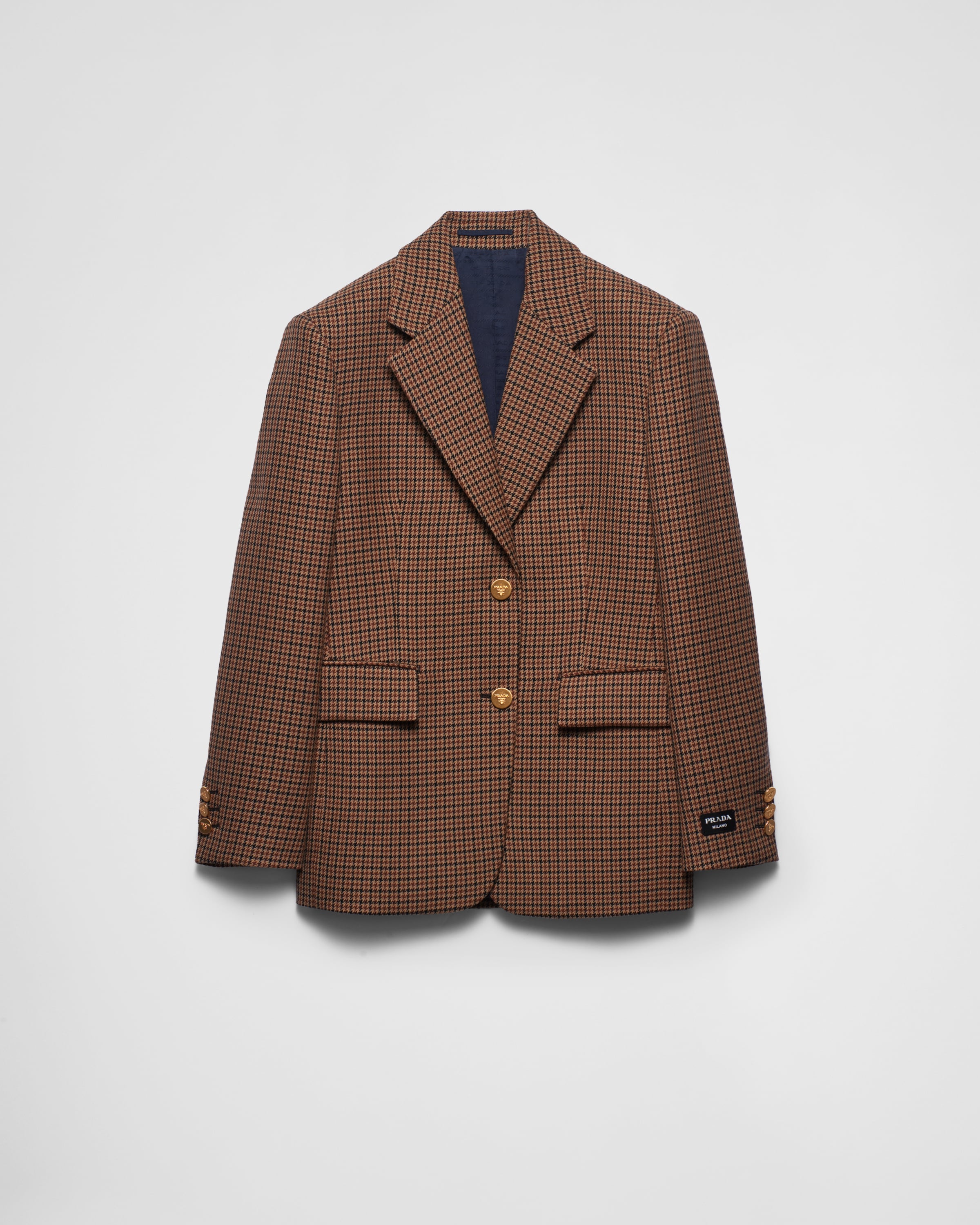 Houndstooth check jacket sale
