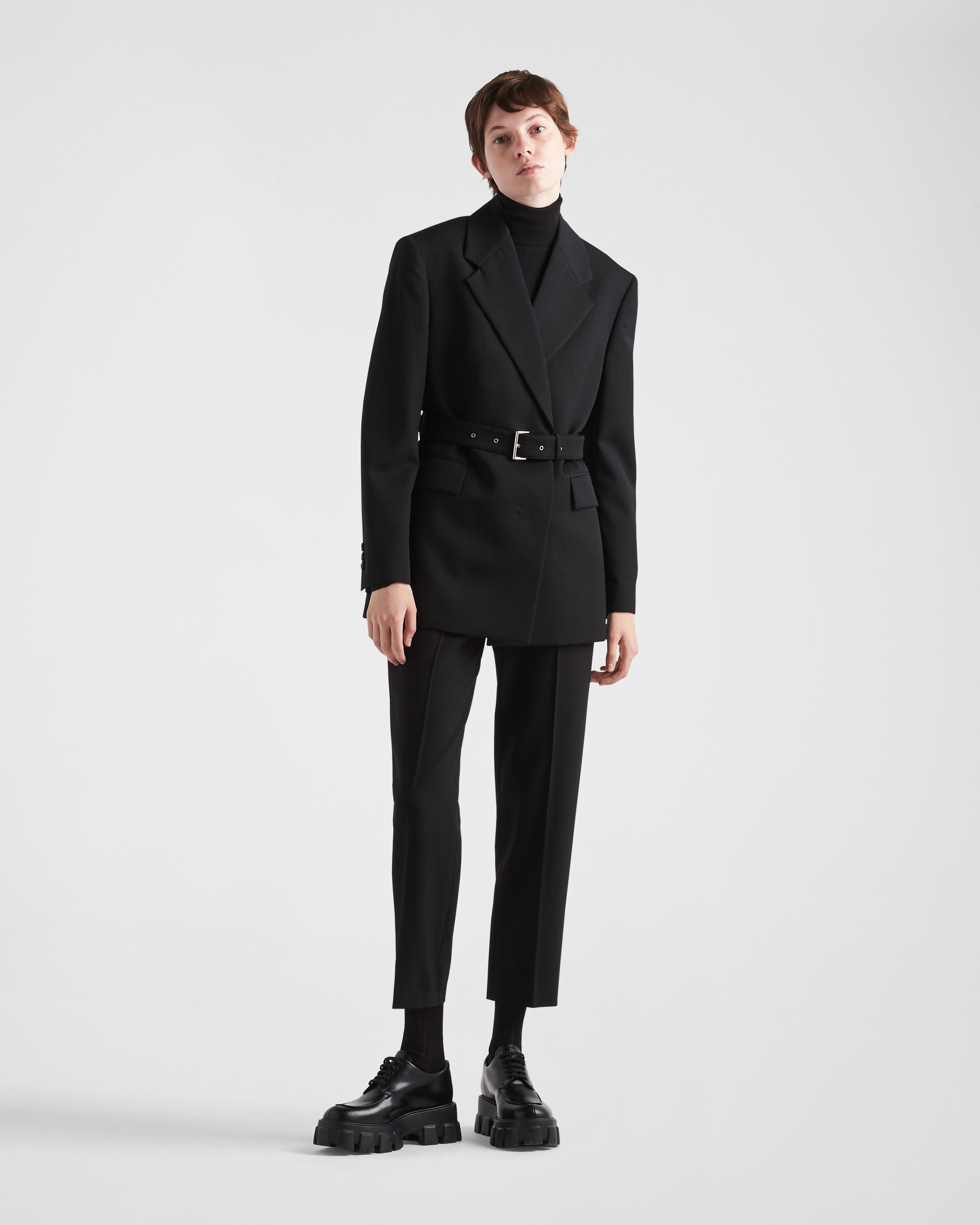 Prada wool coat store