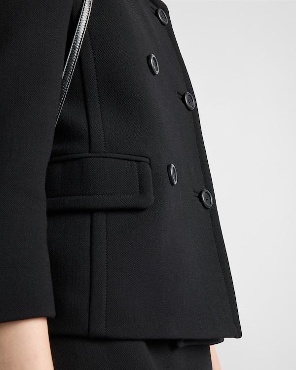 Double-breasted natté jacket Double-breasted natté jacket