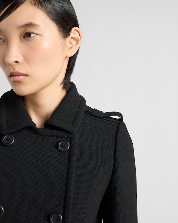 Double-breasted natté jacket Double-breasted natté jacket