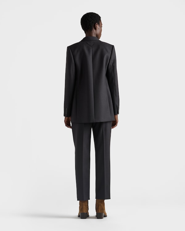 Single-breasted gabardine jacket - Anthracite Gray Single-breasted gabardine jacket - Anthracite Gray