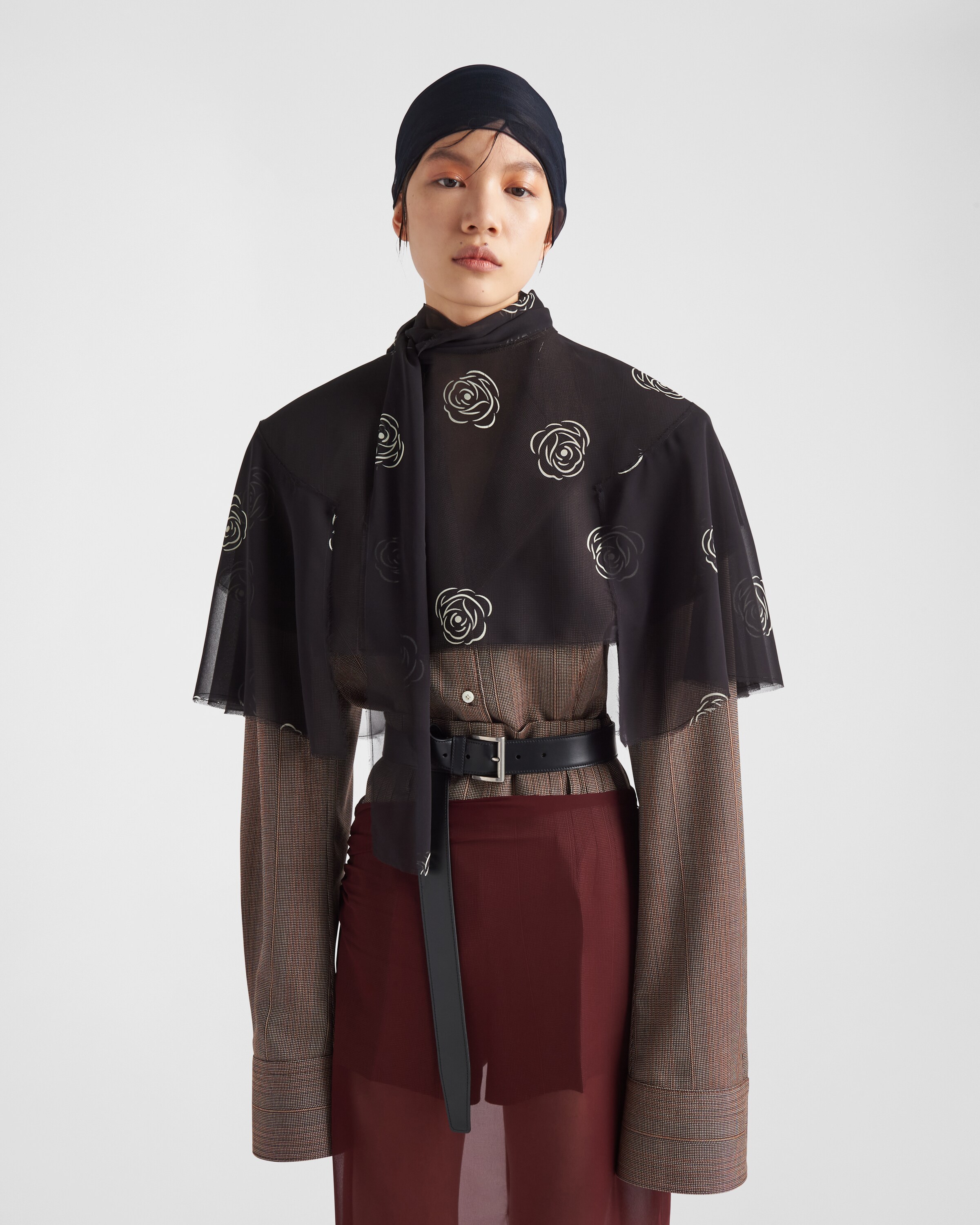Tobacco Single-breasted Pinstripe Wool Jacket | PRADA Tobacco Single-breasted Pinstripe Wool Jacket | PRADA