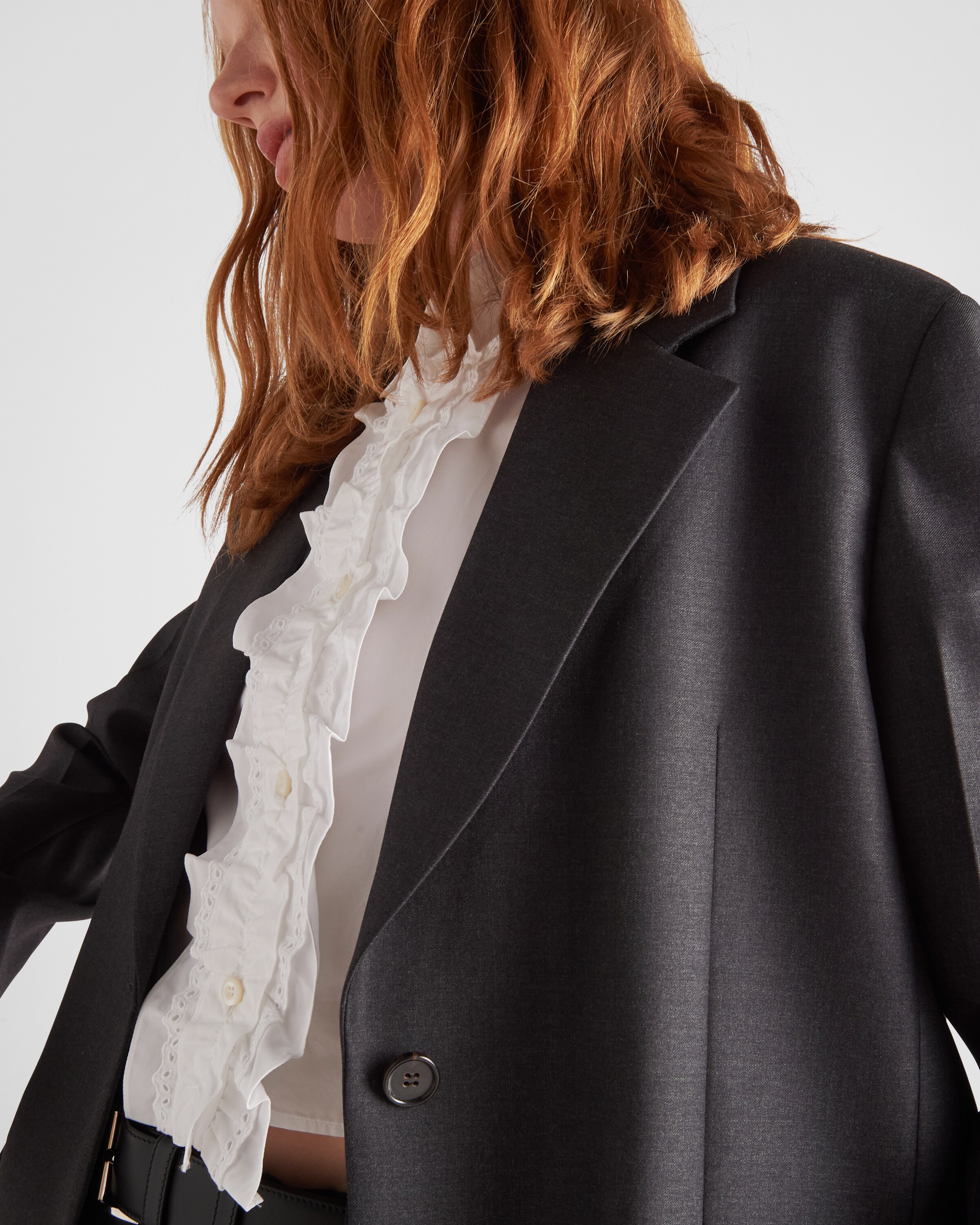 Prada Single\u002Dbreasted, wool\u002Dgabardine jacket 4