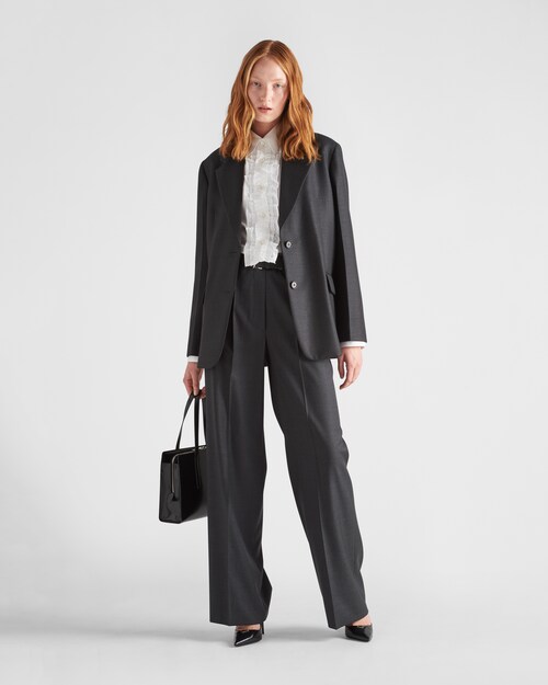 Prada Single\u002Dbreasted, wool\u002Dgabardine jacket 2
