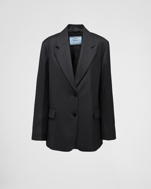 Prada Single-breasted, wool-gabardine jacket 1
