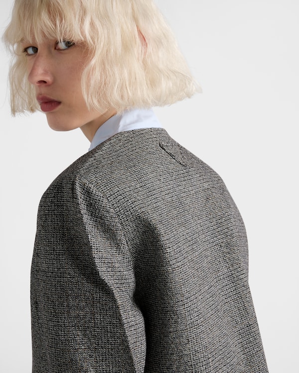 Single-breasted Princes of Wales mouliné jacket Single-breasted Princes of Wales mouliné jacket