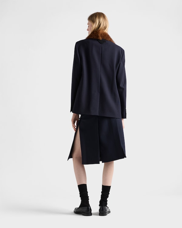 Single-breasted rush stitch jacket Single-breasted rush stitch jacket