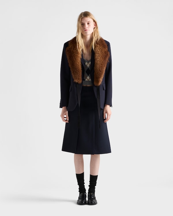 Single-breasted rush stitch jacket Single-breasted rush stitch jacket