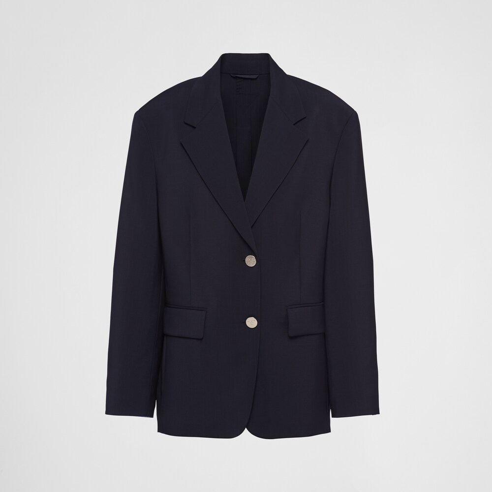 Prada Giacca monopetto in mohair light 1