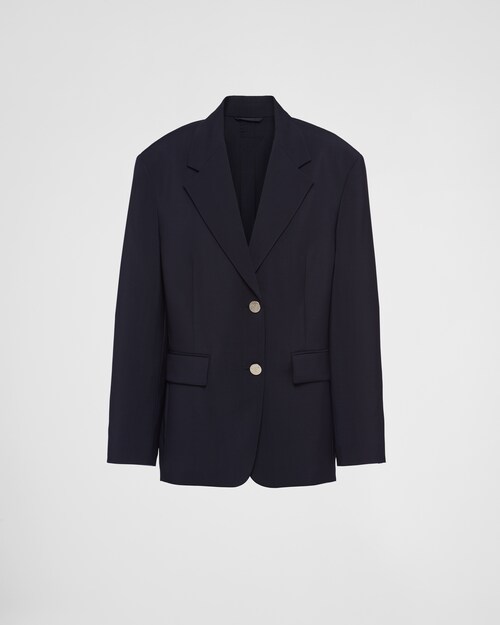Prada Giacca monopetto in mohair light 1