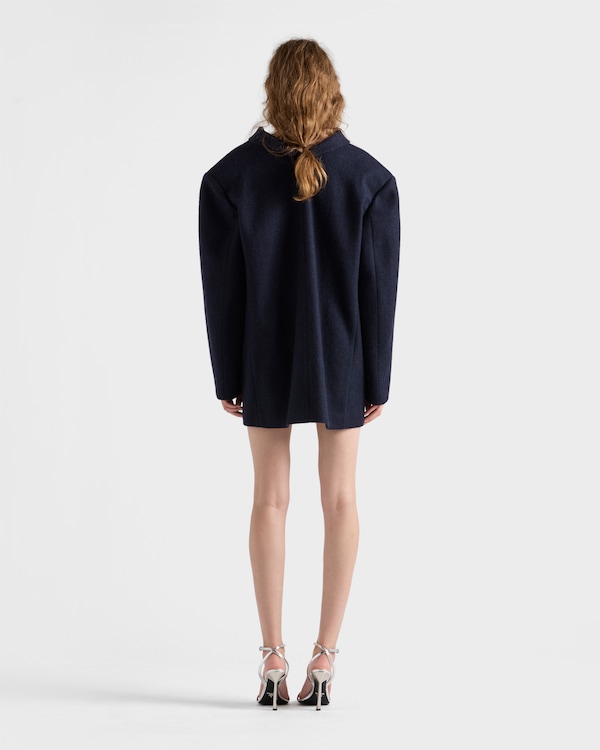 Shetland wool jacket with jewel buttons Shetland wool jacket with jewel buttons