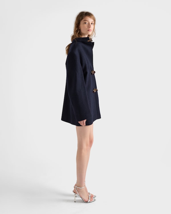 Shetland wool jacket with jewel buttons Shetland wool jacket with jewel buttons