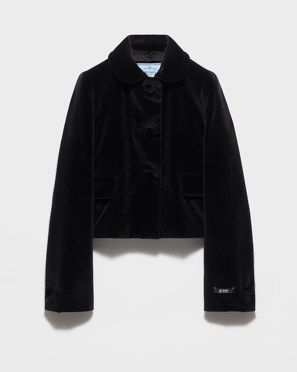 Veste droite en velours Veste droite en velours
