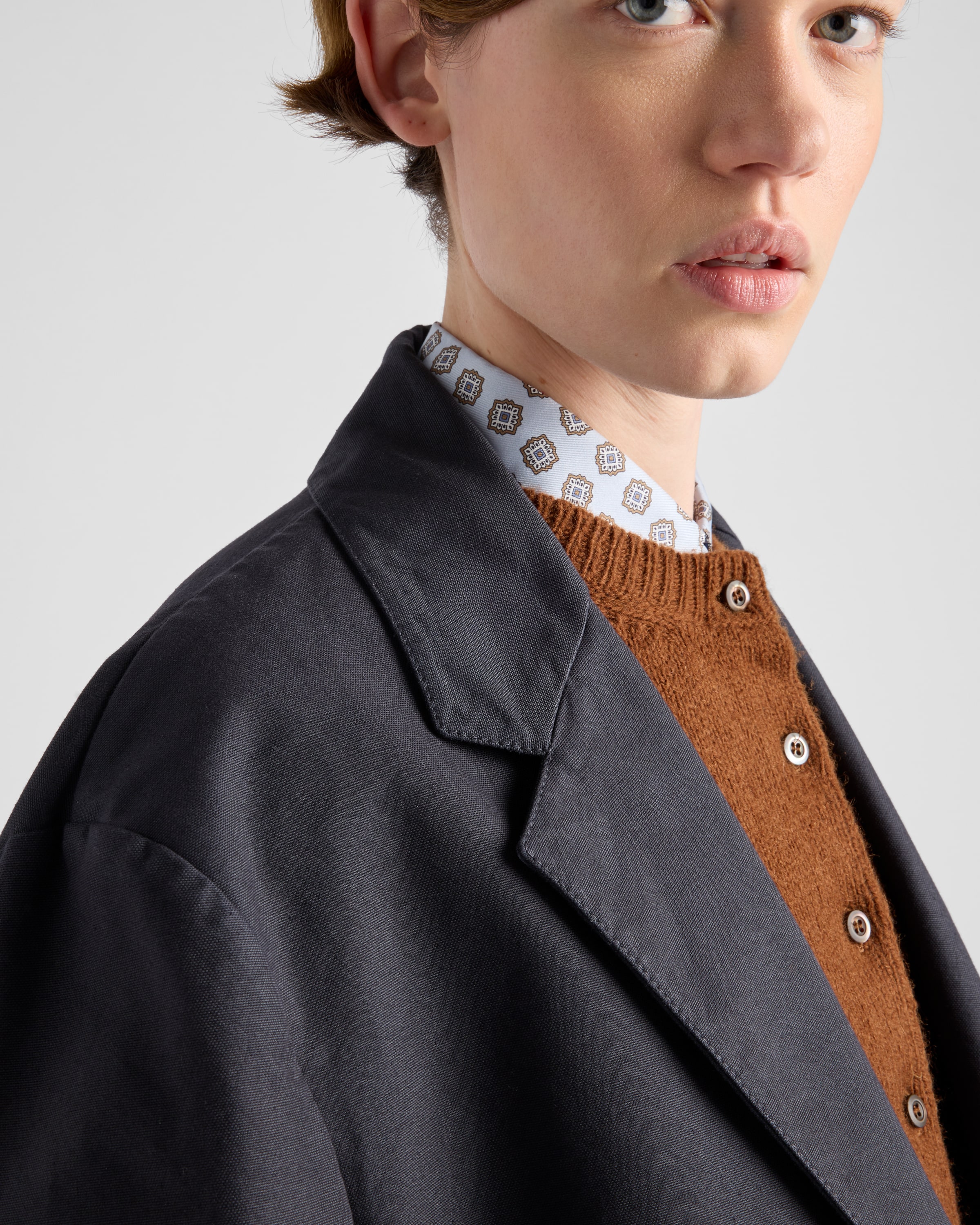 【プラダ・PRADA】Single-breasted old canvas jacket Prada Single Breasted Old Canvas Jacket | Saks Fifth Avenue
