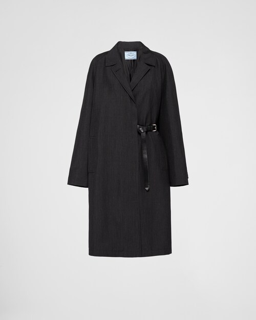 Prada Manteau droit en mohair de chevreau 1