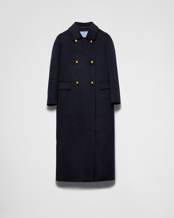 オリーブ シングルブレスト コットンツイル トレンチコート | PRADA