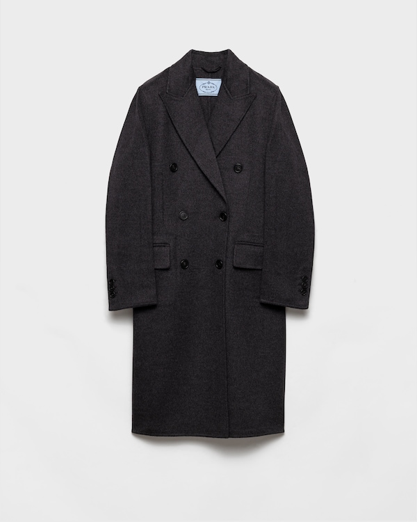 PRADA ブラック ダブルブレストジャケット ブラック ダブルブレスト ナッテ ジャケット | PRADA