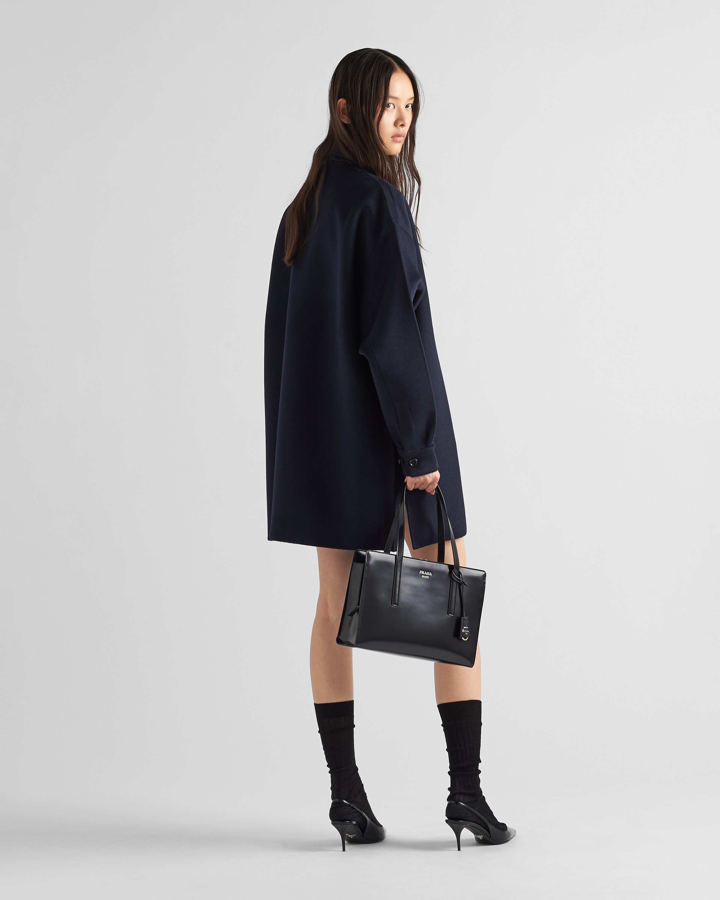 Prada Einreihige Cabanjacke aus Kaschgora 5
