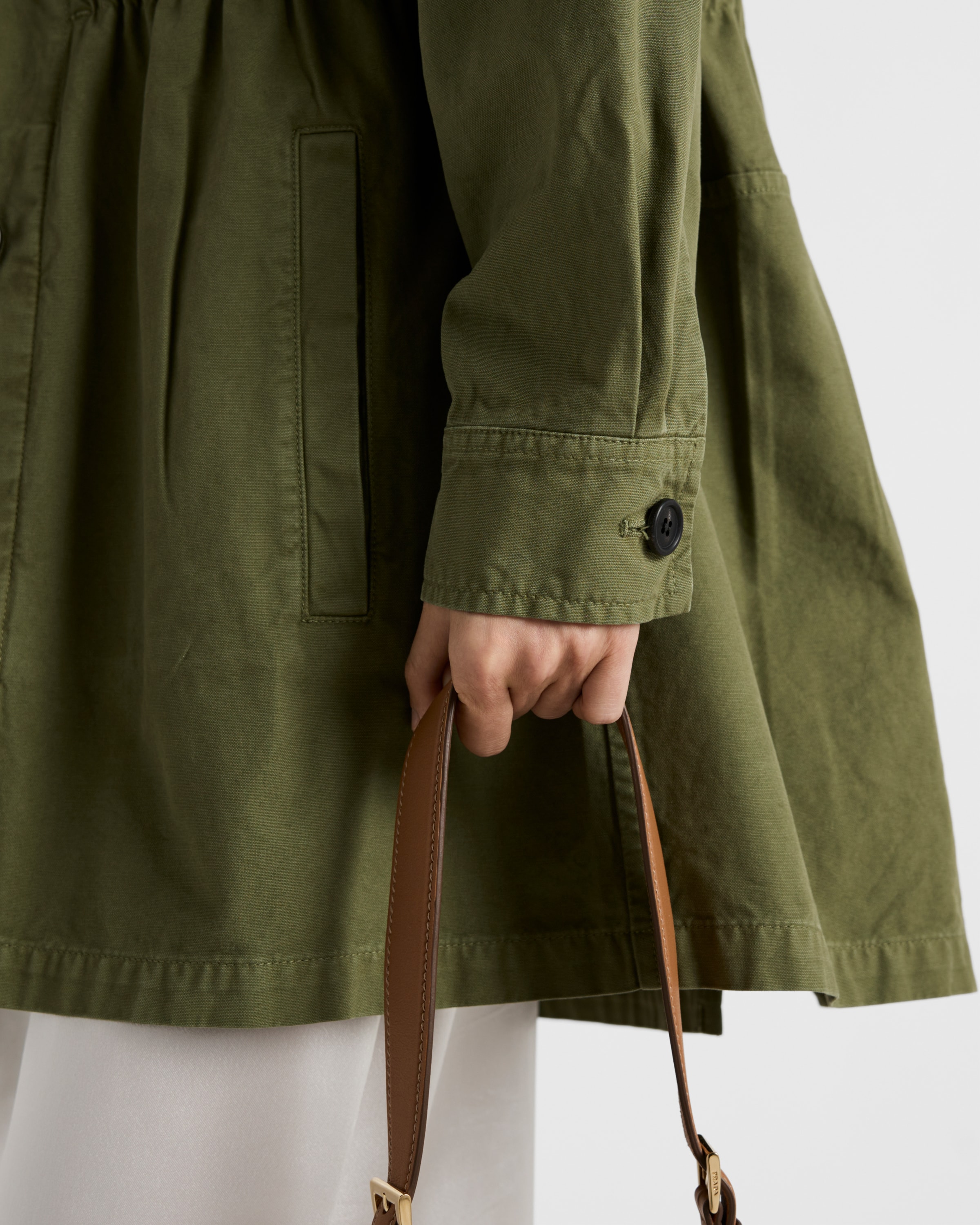 【PRADA】オールドパナマコットン ジャケット★グリーン★36 Military Green Old Panama Cotton Jacket | PRADA