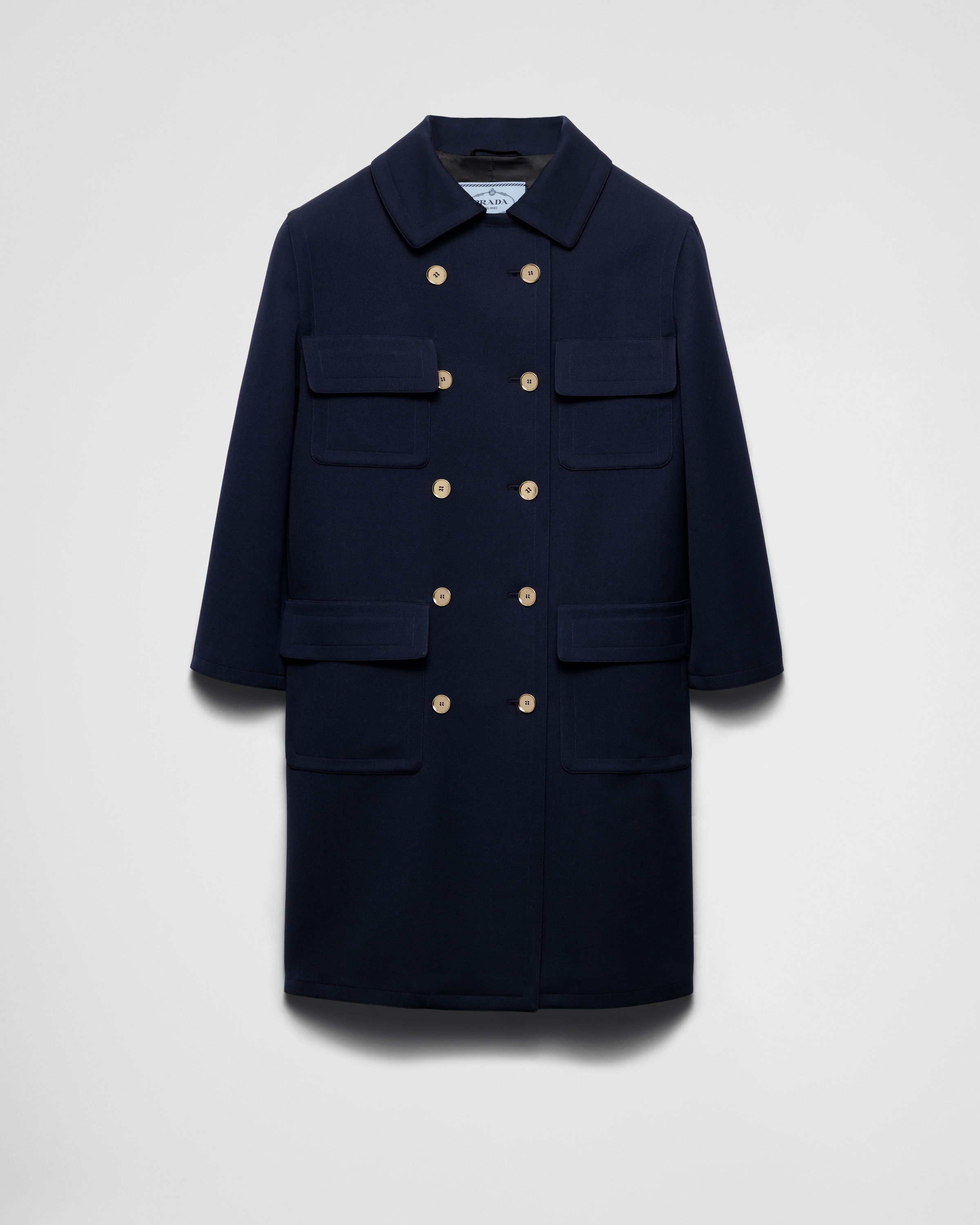 【プラダ・PRADA】Single-breasted tricotine jacket Black Single-breasted tricotine jacket | PRADA