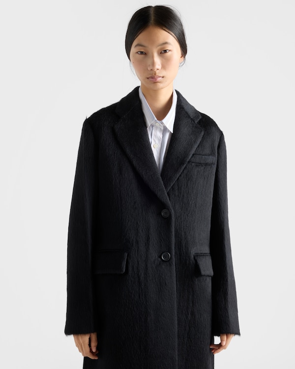 Manteau droit en velours Manteau droit en velours