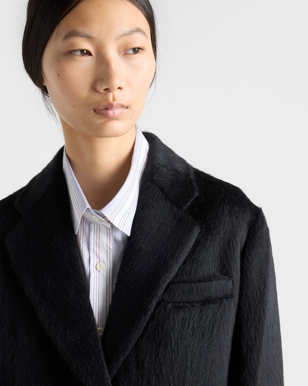 Manteau droit en velours Manteau droit en velours