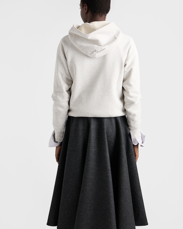 Single-breasted double wool coat - Slate Gray Single-breasted double wool coat - Slate Gray